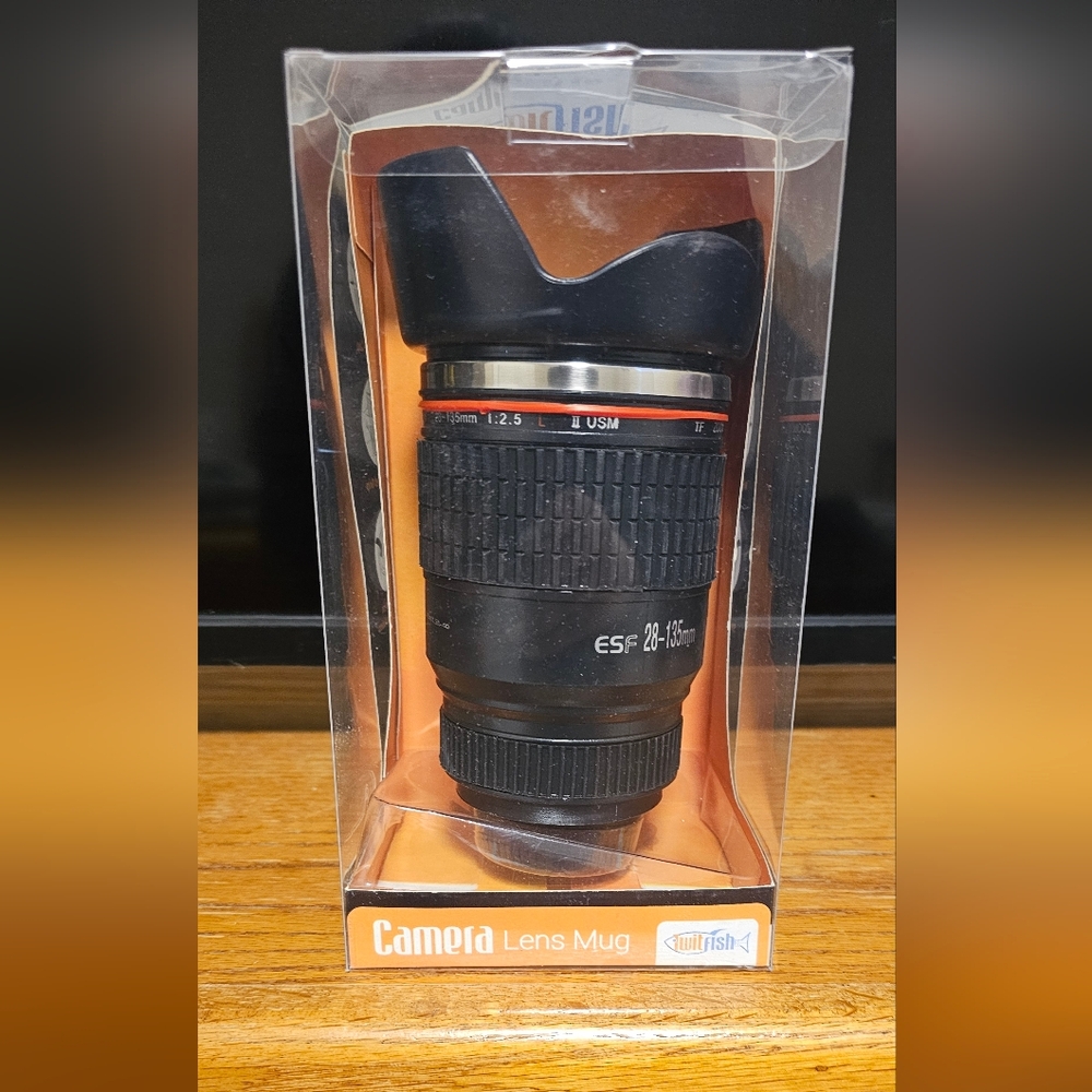 Canon Black Camera Lens Mug